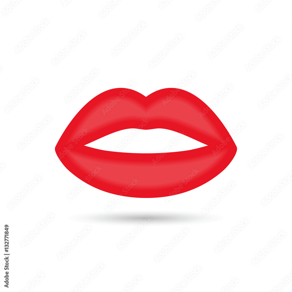 lip vector icon