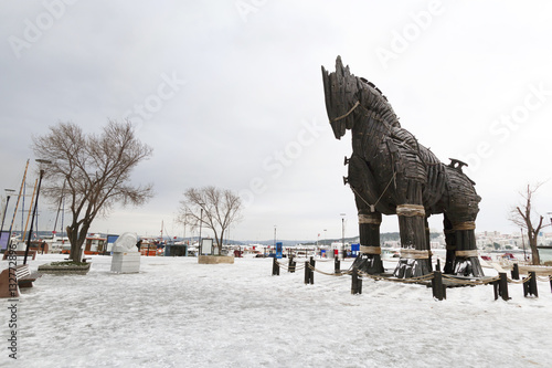 Trojan Horse in Canakkale (wooden horse from the movie Troy)