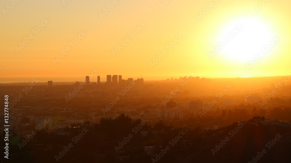 Evening On The Hollywood Hills Evening On The Hollywood Hills