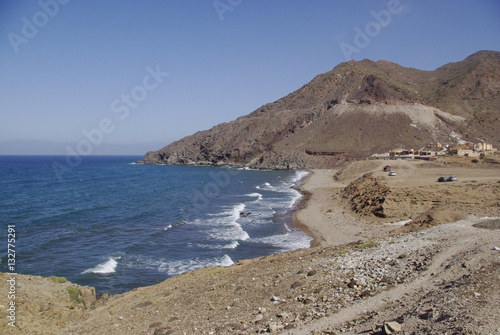 The wild coastline of Cabo the Gata, in Andalusia.