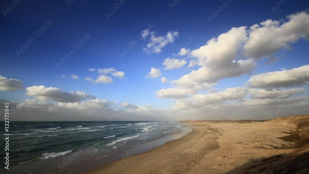 Time lapse video storm clouds at the beach Time lapse video storm clouds at the beach
