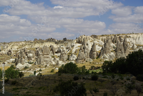 The Fairy chimneys  typical geologic formations of Cappadocia.