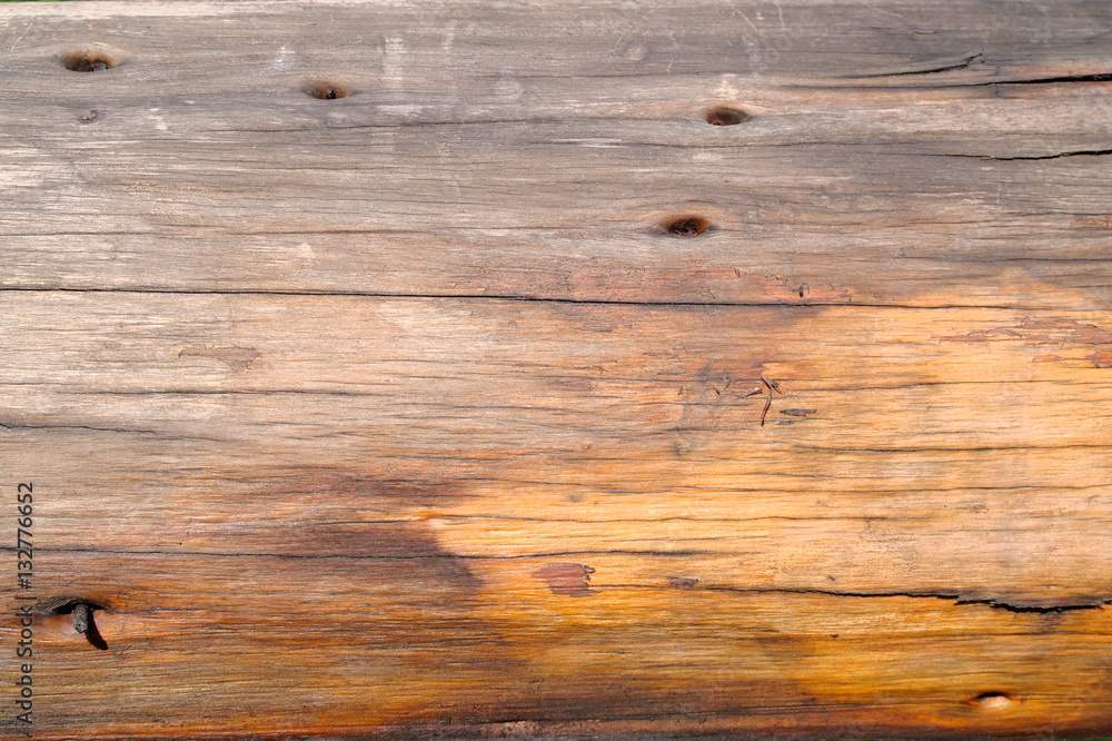 Naklejka premium old wet plank