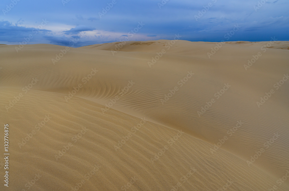 Desert dune and storm sky, Australia