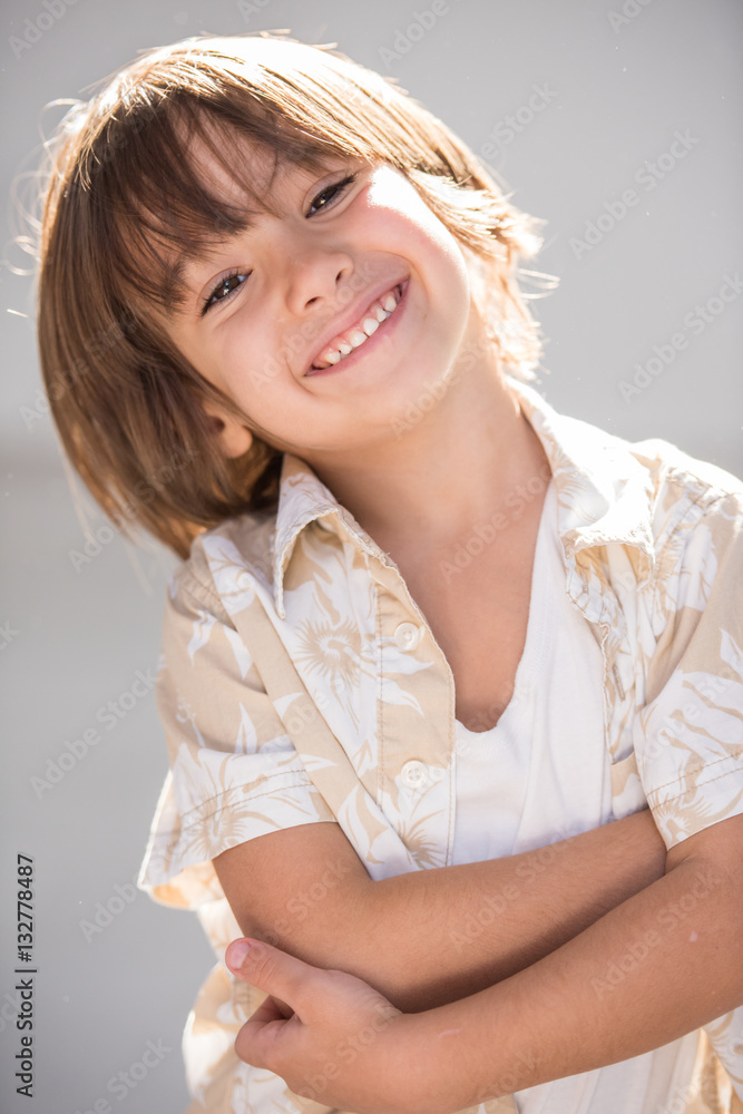 Kid smiling