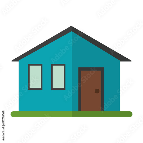 house family simple front view vector illustration eps 10