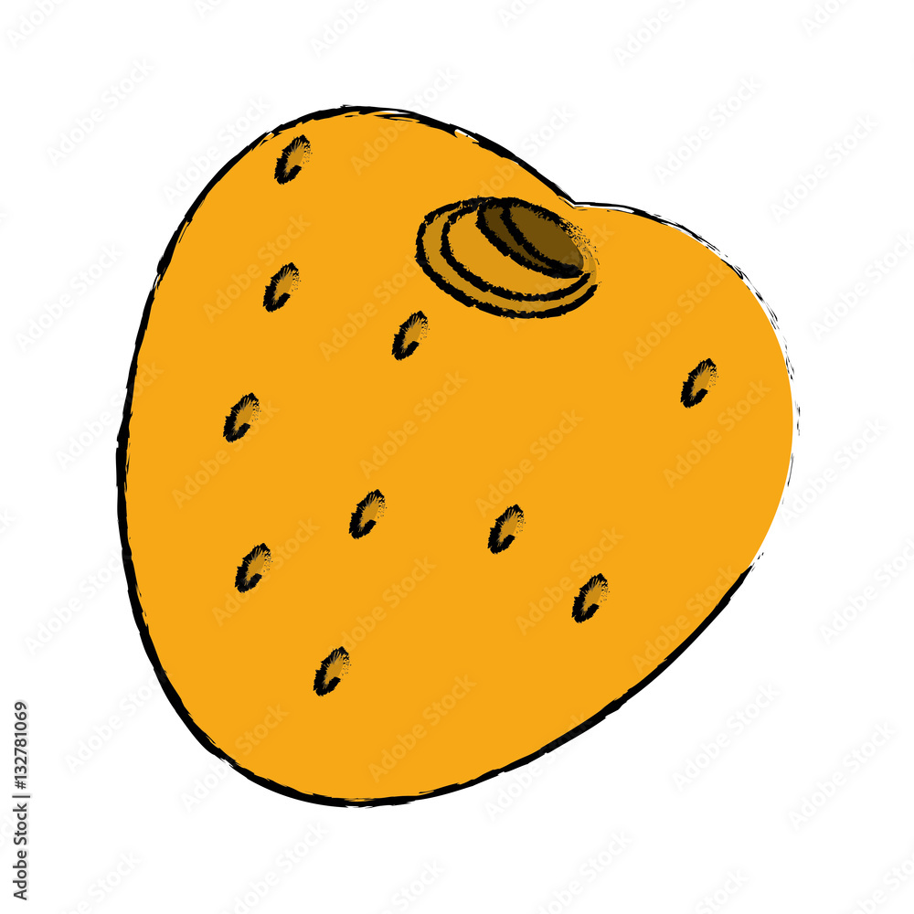 Fototapeta premium drawing fruit exotic diet tasty vector illustration eps 10