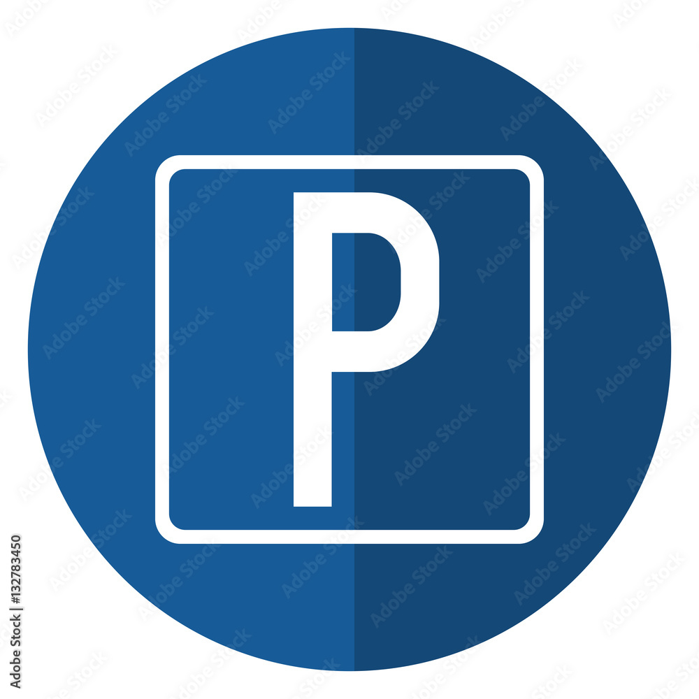 parking sign road street vehicle shadow vector illustration eps 10 parking sign road street vehicle shadow vector illustration eps 10