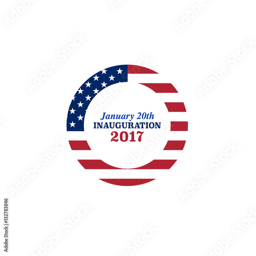 Vector presidential inauguration 2017 icon