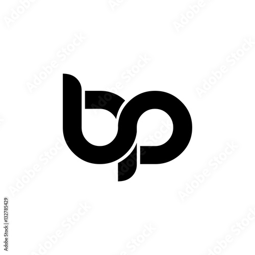 Valokuva Initial Letter BP Rounded Lowercase Logo