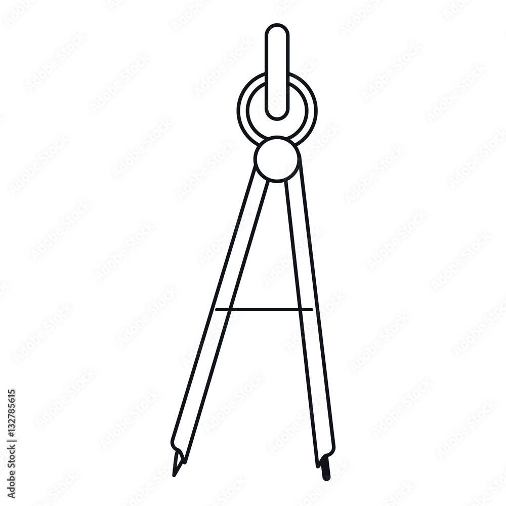 school compass tool study outline vector illustration eps 10 school compass tool study outline vector illustration eps 10