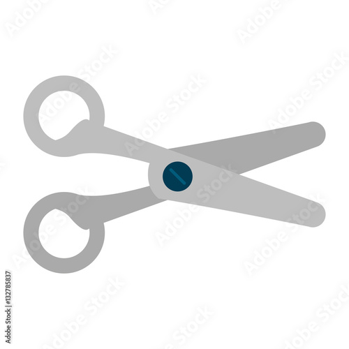 scissors cut tool element office vector illustration eps 10