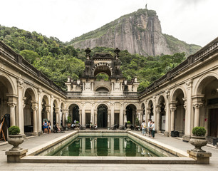Wandcirkels Rio de Janeiro Parque Lage in Jardim Botanico  © christian vinces