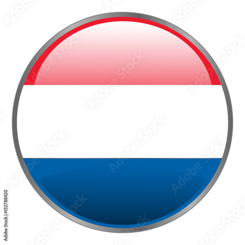 Netherlands Holland Dutch flag. Round glossy isolated vector icon with national flag of Netherlands Holland Dutch. Free Download Netherlands Holland Dutch flag. Round glossy isolated vector icon with national flag of Netherlands Holland Dutch. - GFXLoad