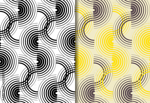 Geometric seamless pattern background.