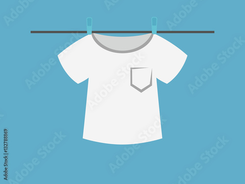T-shirt. vector illustration.