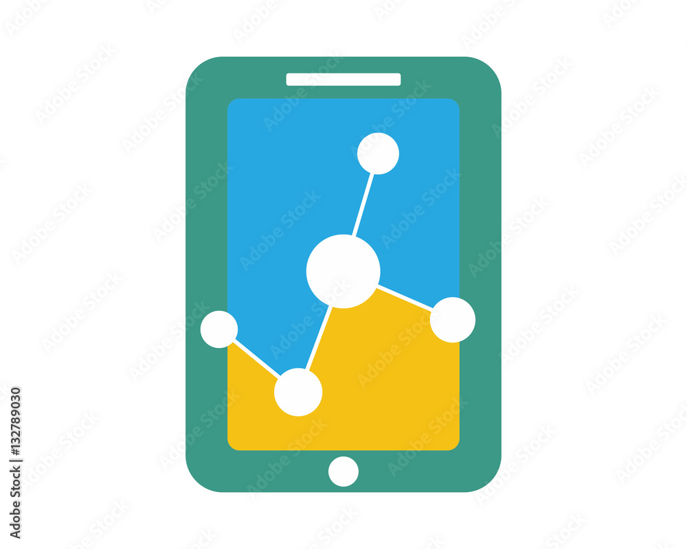 tablet charts icon tablet charts icon