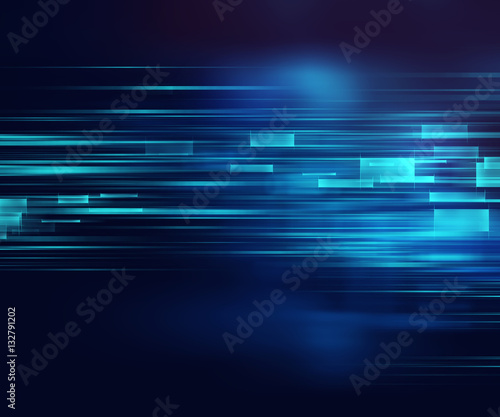 blue geometric shape abstract technology background
