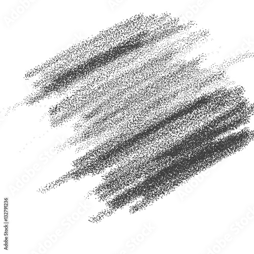 Pencil strokes illustration on the white paper