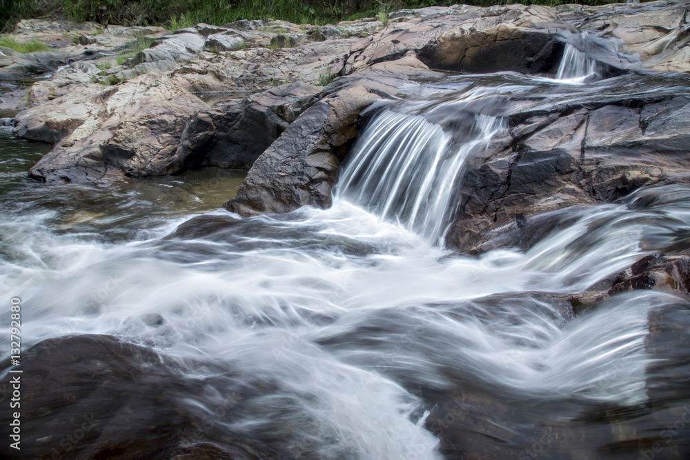Naklejka premium Waterfall in tropical forest
