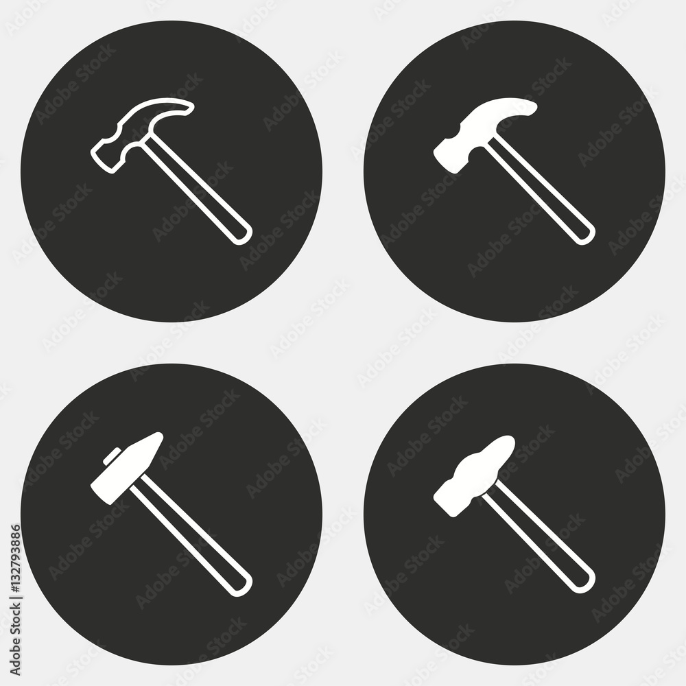 Hammer - vector icon. Hammer - vector icon.