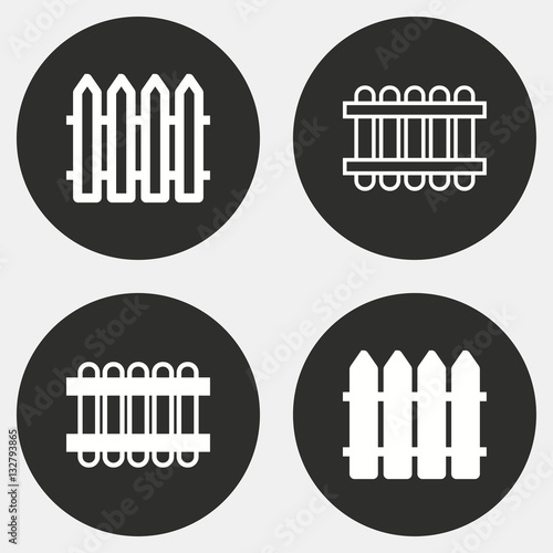 Fence - vector icon.