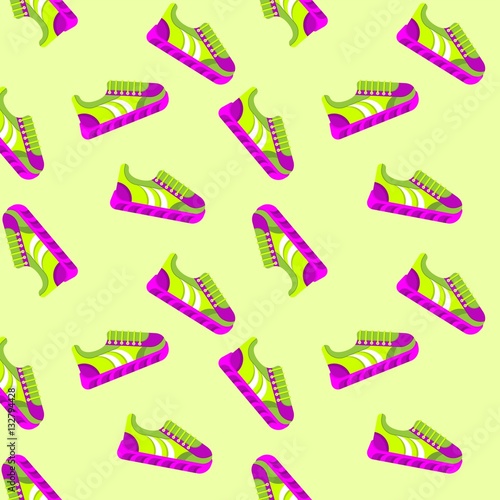 pattern sneakers bright