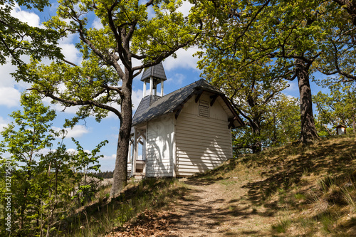 Blick auf die Köthener Hütte im Selketal Harz