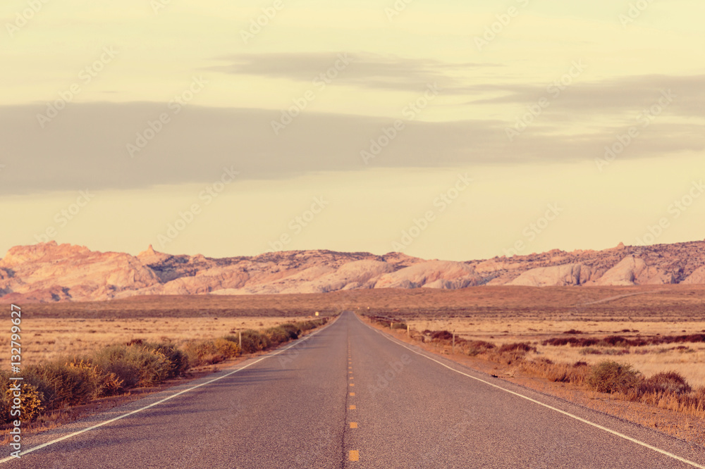 Road in prairie Road in prairie