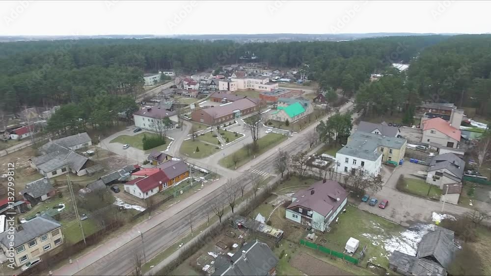 Panorama Over Small Town With Rotation 8 Panorama Over Small Town With Rotation 8