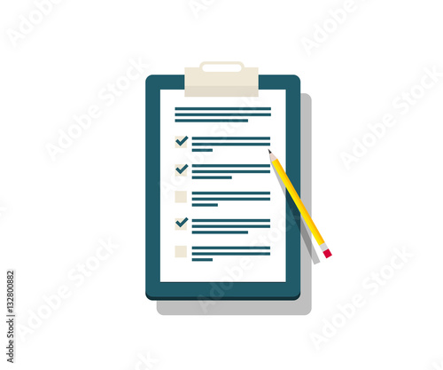 Clipboard and Check Marks