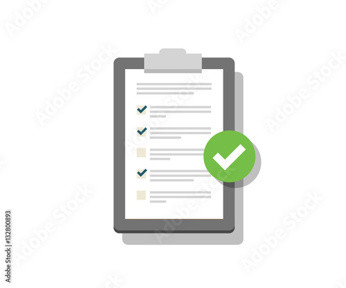 Clipboard and Check Marks