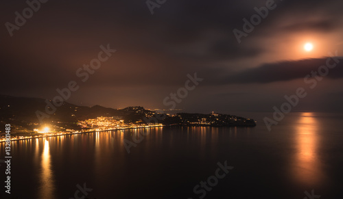 Night in the Bay of La Herradura, Granada. photo