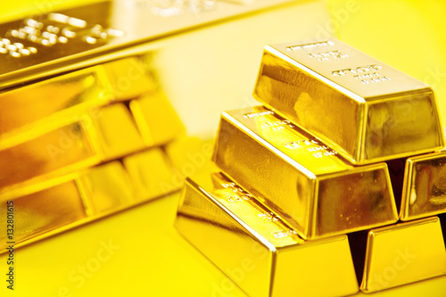 Gold bars, Financial, business investment concept