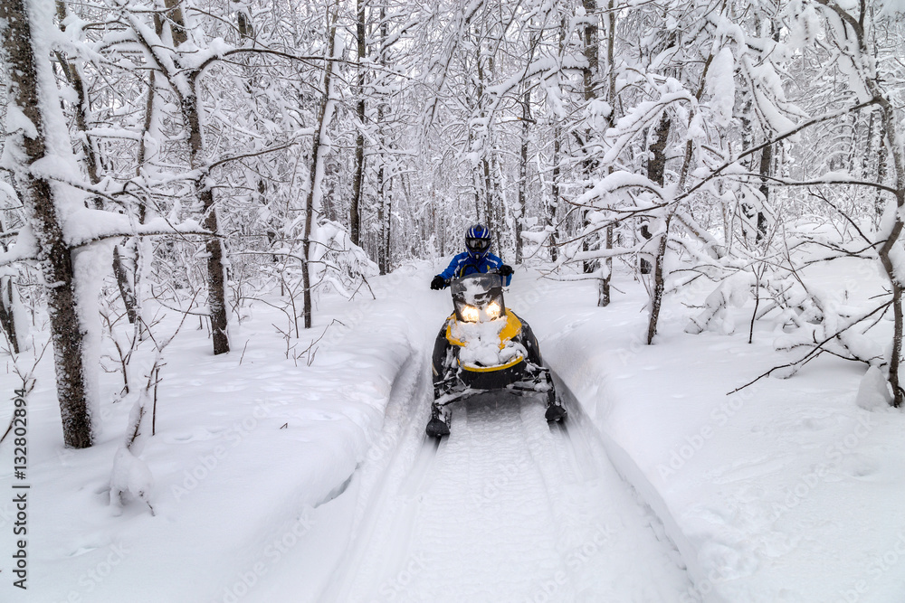 custom made wallpaper toronto digitalAthlete on a snowmobile