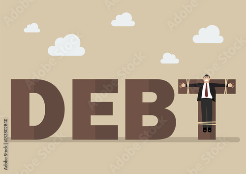Businessman crucified on debt