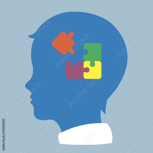 child head profile silhouette