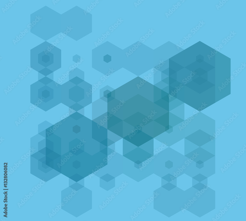 Fototapeta premium Blue geometric background