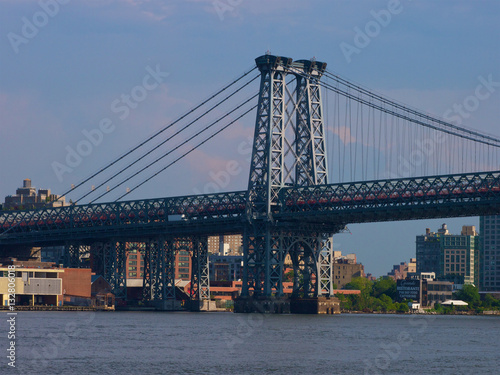 Manhattan bridge cross river,New York