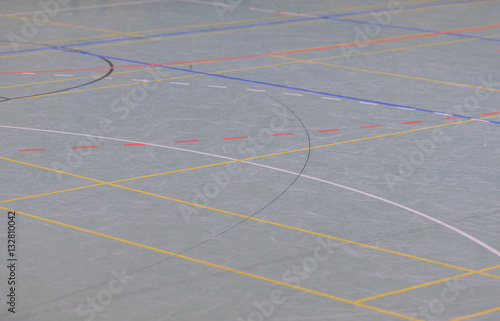 Basketball Halle mit diversen Linien © vschlichting