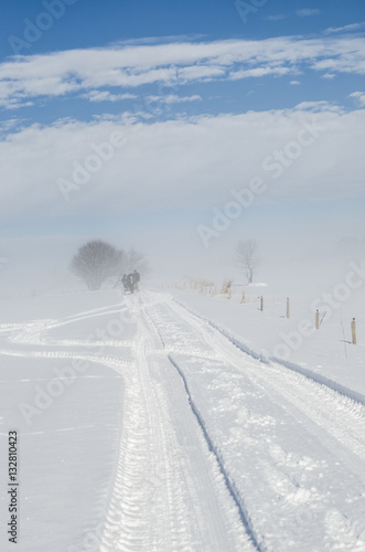 Snowy country road © Maria