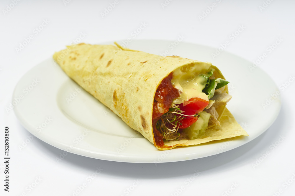 chicken roll sandwich