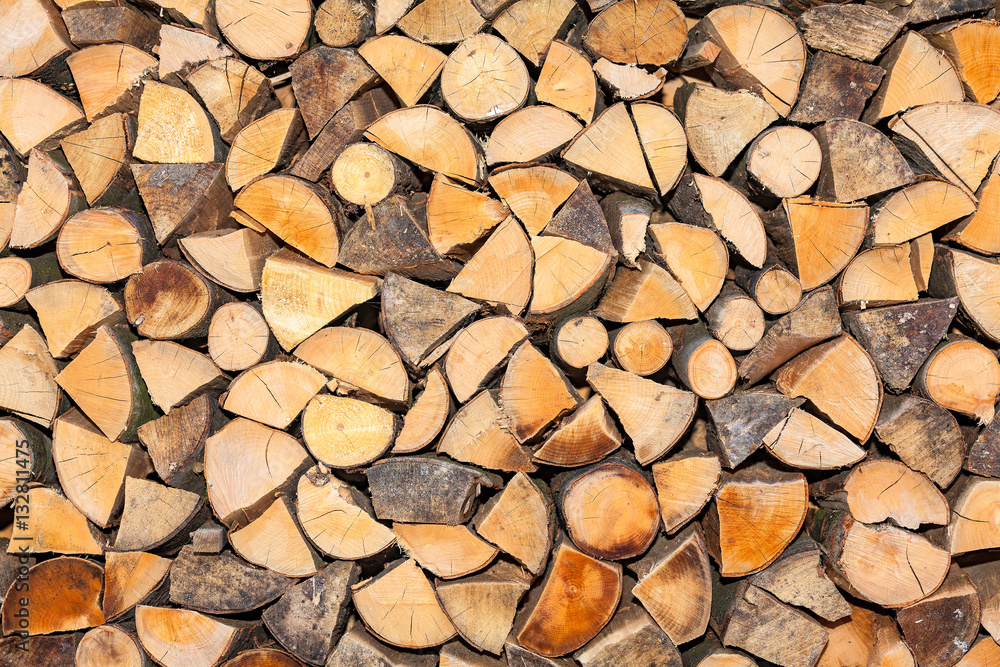 view of stack wood for heat in winter view of stack wood for heat in winter