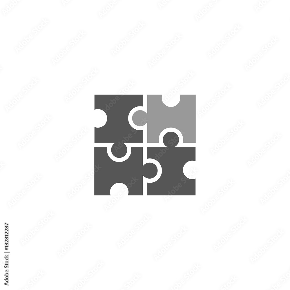 Fototapeta premium Puzzle like marketing icon