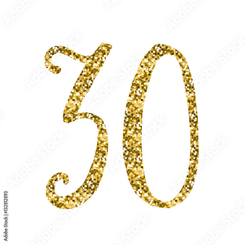 GOLD GLITTER ICON – 30 YEARS