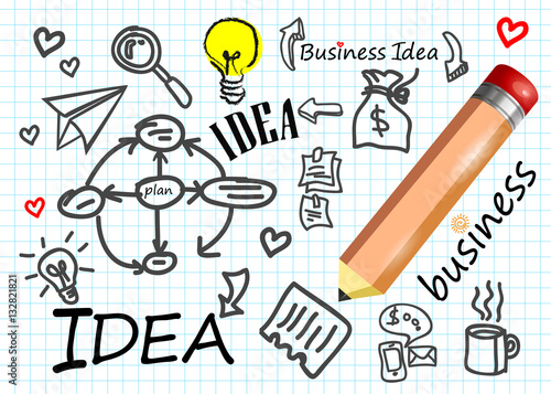 business vector idea icon symbol diagram technology
