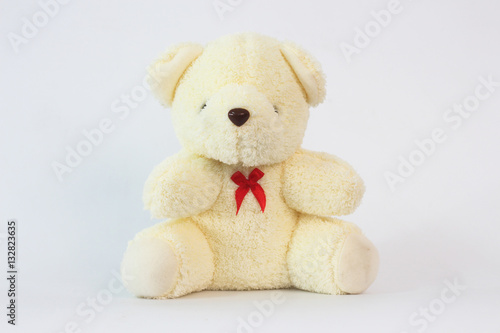 Teddy bears on a white background.