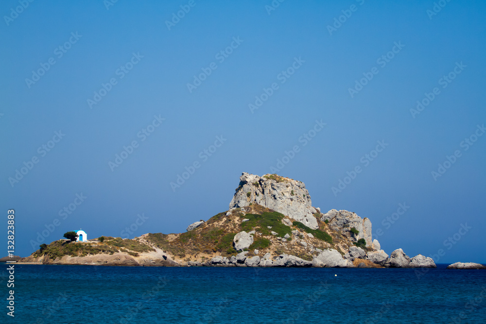 View to Kastril island, Kos, Greece.