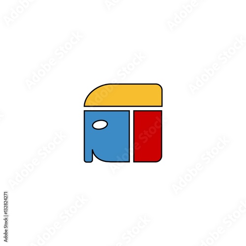 Colorful pharaoh head