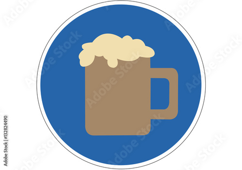 Schild Bier trinken erlaubt